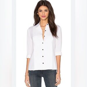 FRAME Denim Tuxedo Top  SIZE: SMALL